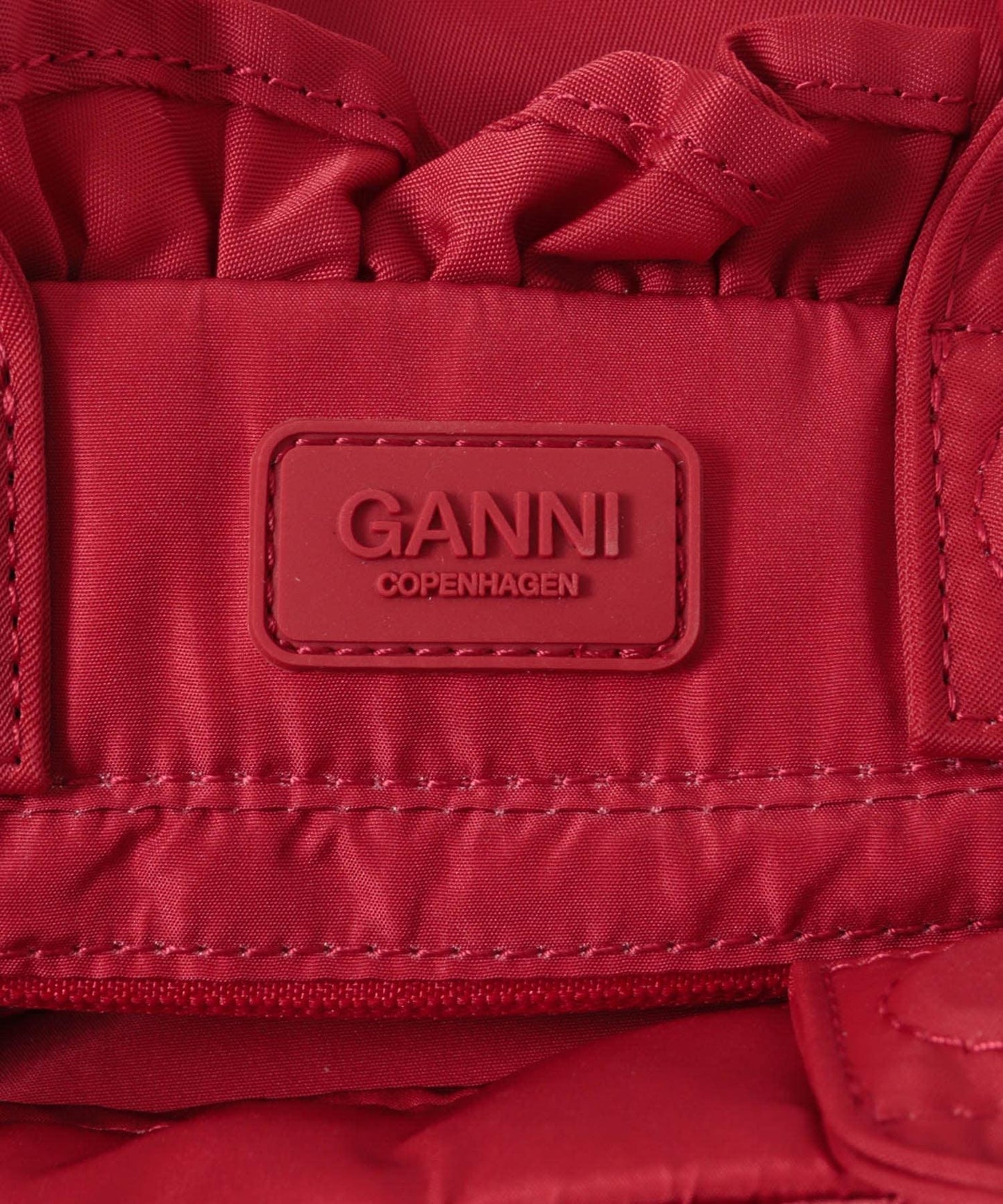 GANNI MINI SHOPPER RUFFLE