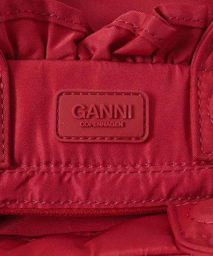 GANNI MINI SHOPPER RUFFLE