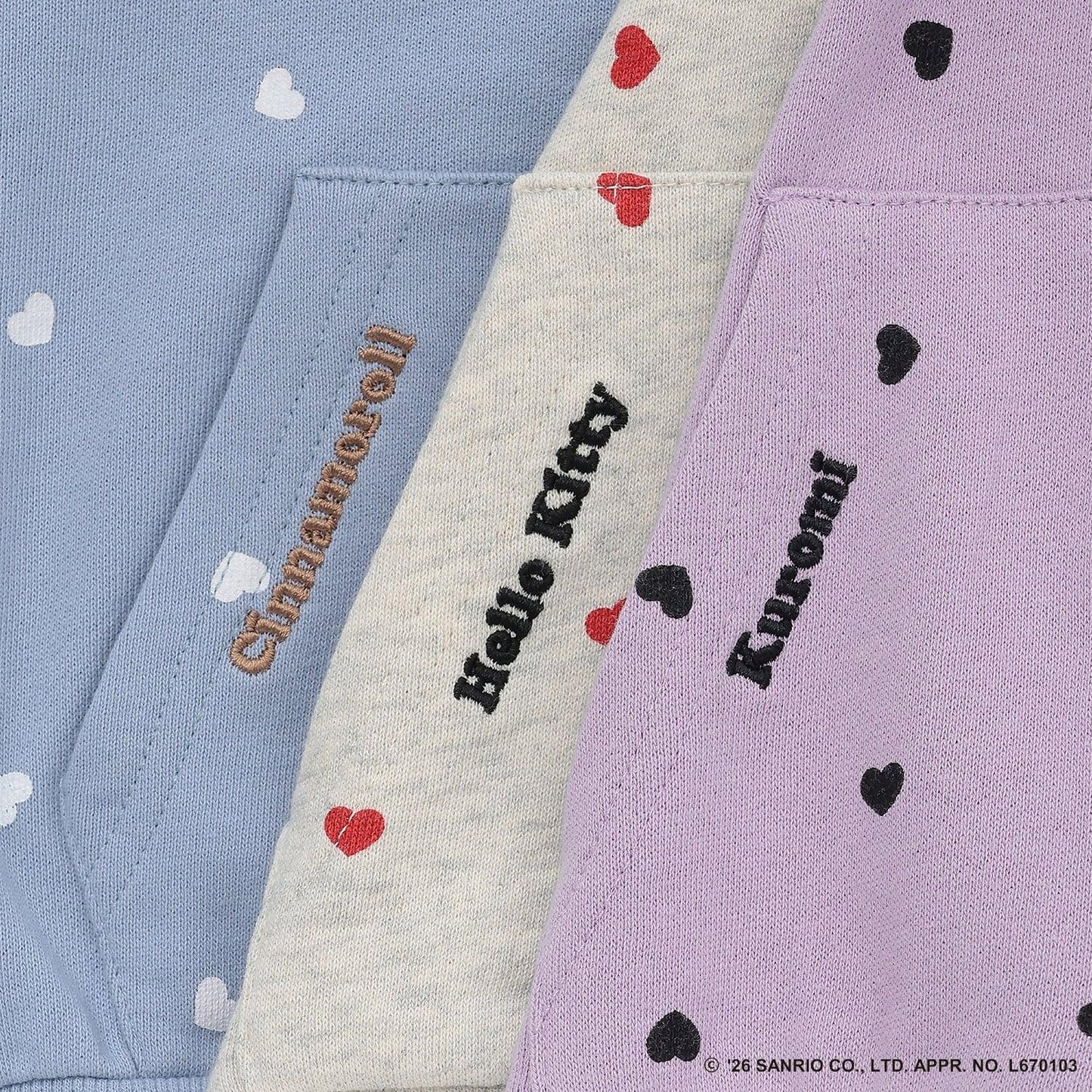 ハロウィン サンリオキャラクターズ（三麗鷗明星） assorted print full zip parka