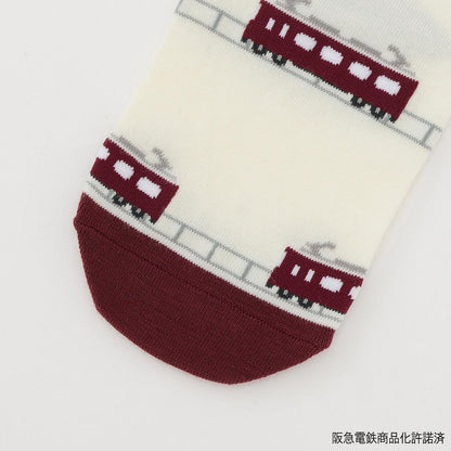阪急電車（阪急電車） 羅紋短襪 2足套