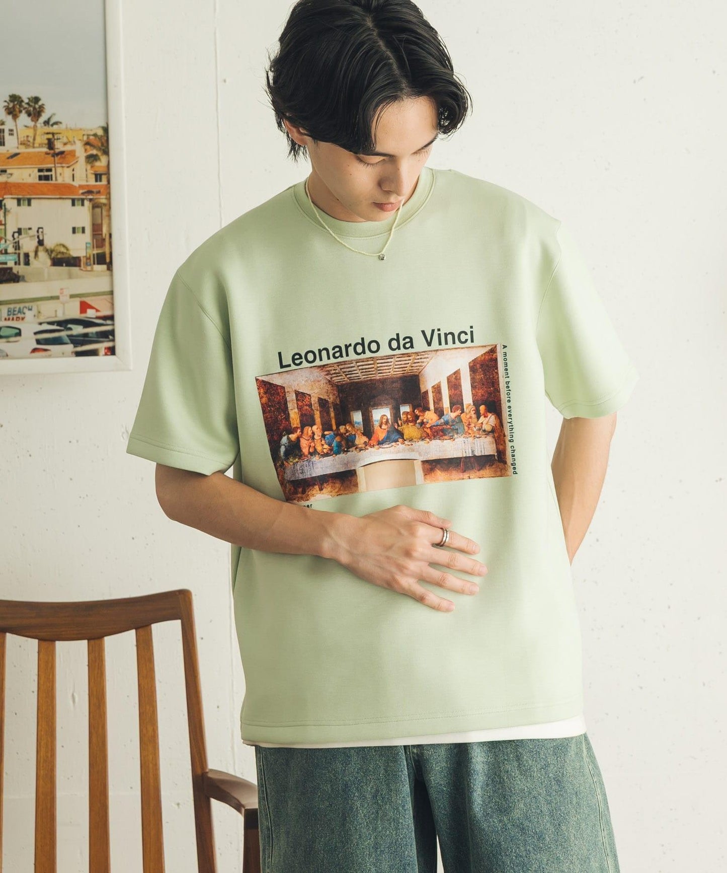 『聯名』『イージーケア/吸水速乾/接觸冷感』ART T-SHIRTS A(davinci)