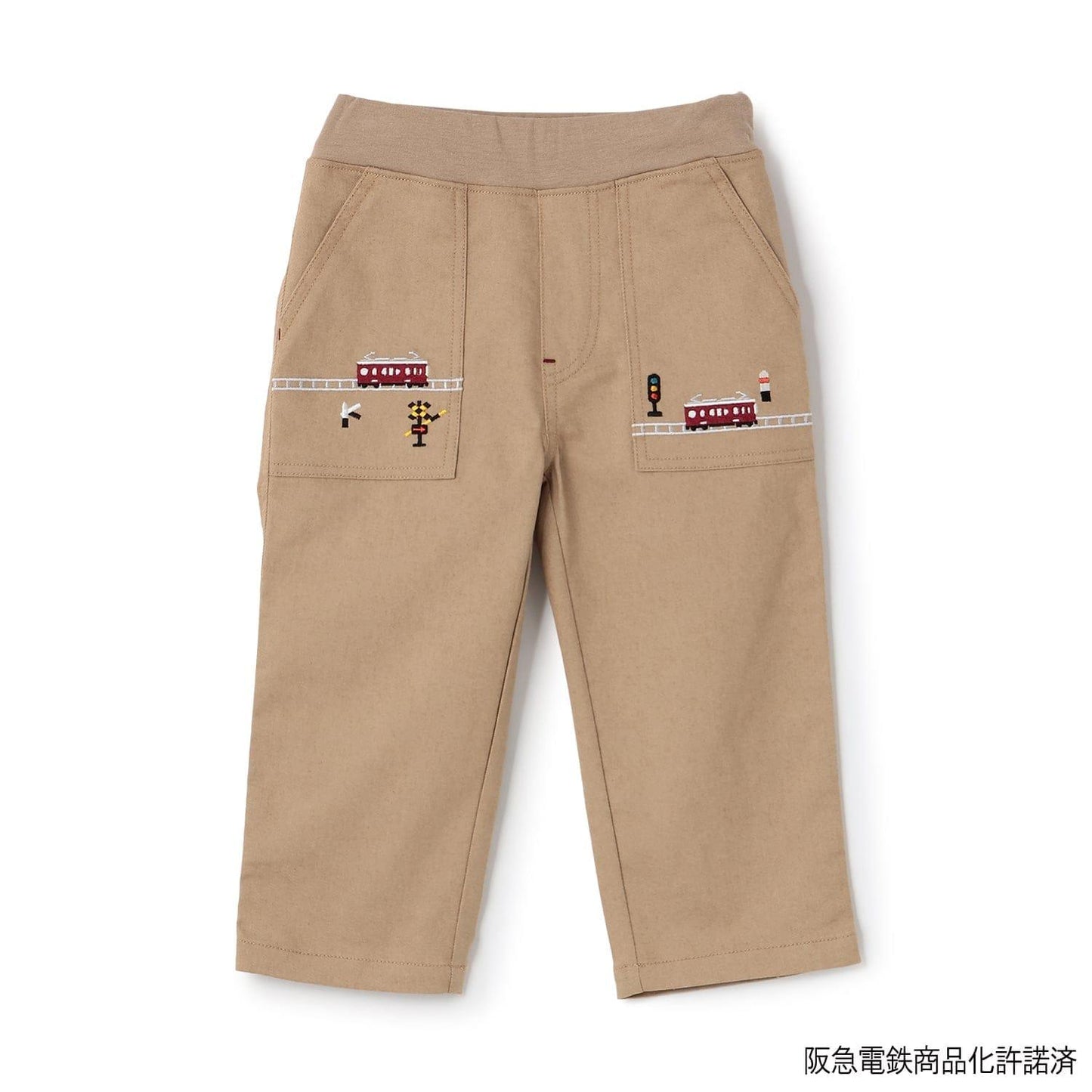 阪急電車（阪急電車） 塗鴉印花長款工裝褲