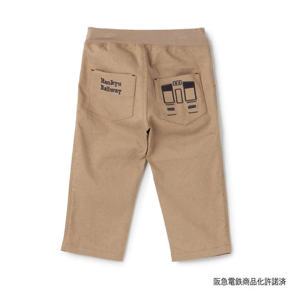 阪急電車（阪急電車） 塗鴉印花長款工裝褲