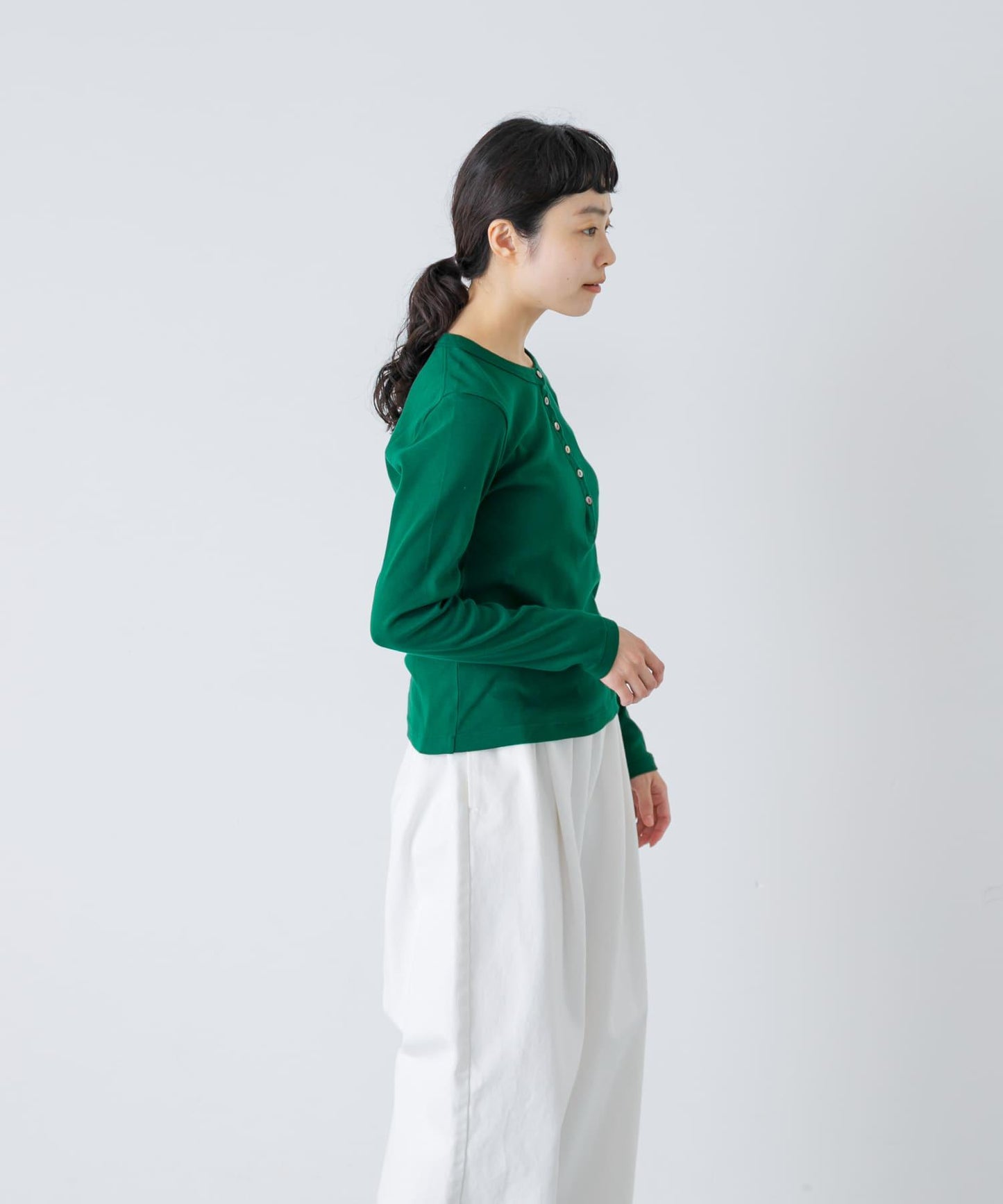 blurhmsROOTSTOCK CLASSIC HENLEY-NECK LONG-SLEEVE
