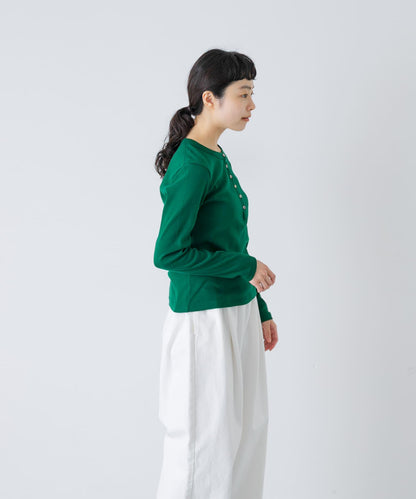 blurhmsROOTSTOCK CLASSIC HENLEY-NECK LONG-SLEEVE