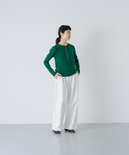 blurhmsROOTSTOCK CLASSIC HENLEY-NECK LONG-SLEEVE