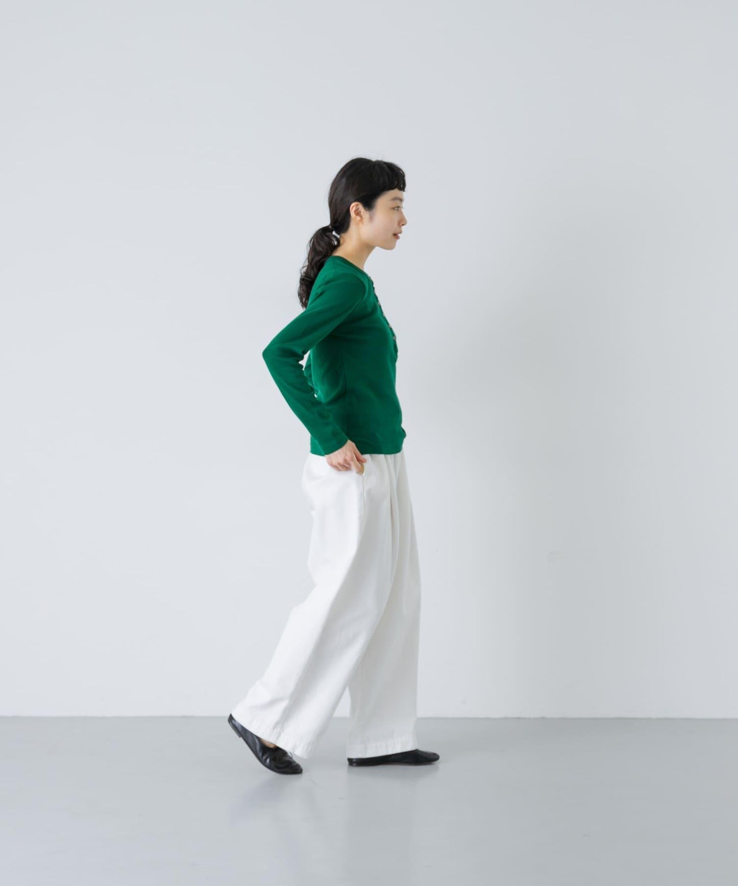 blurhmsROOTSTOCK CLASSIC HENLEY-NECK LONG-SLEEVE
