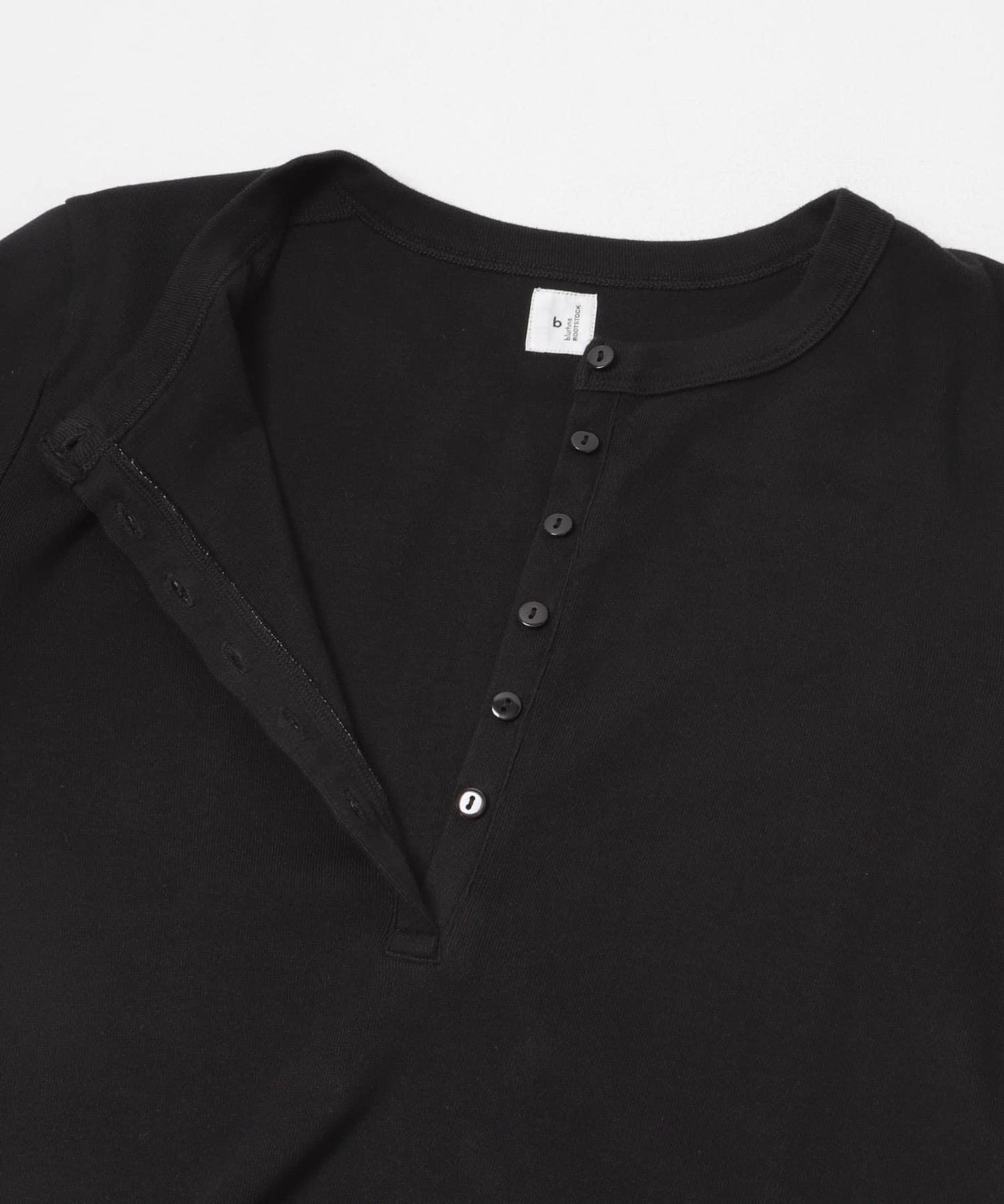 blurhmsROOTSTOCK CLASSIC HENLEY-NECK LONG-SLEEVE