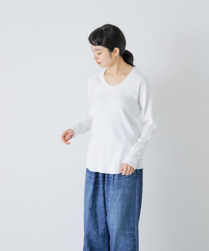 MEYAME OBLONG NECK RIB PULLOVER