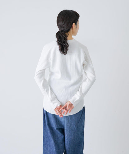 MEYAME OBLONG NECK RIB PULLOVER