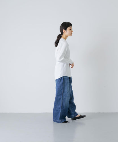MEYAME OBLONG NECK RIB PULLOVER