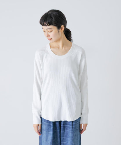 MEYAME OBLONG NECK RIB PULLOVER
