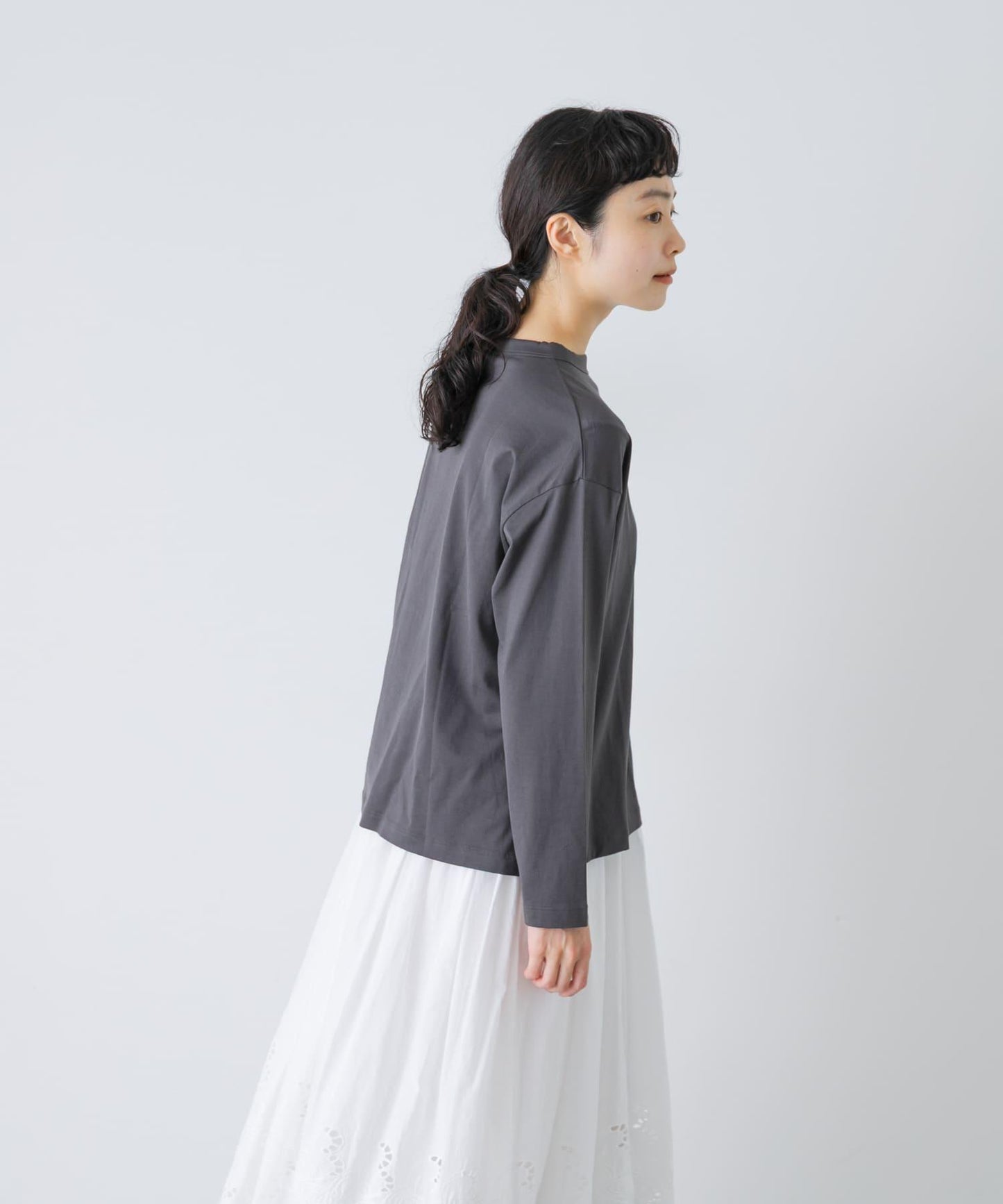 handvaerk BOTTLE NECK LONG-SLEEVE T-SHIRT