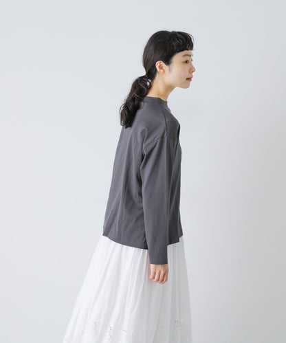handvaerk BOTTLE NECK LONG-SLEEVE T-SHIRT
