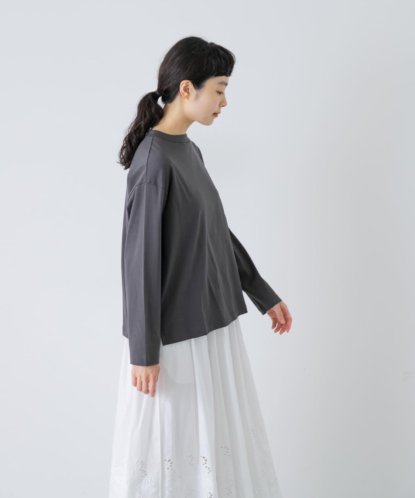 handvaerk BOTTLE NECK LONG-SLEEVE T-SHIRT