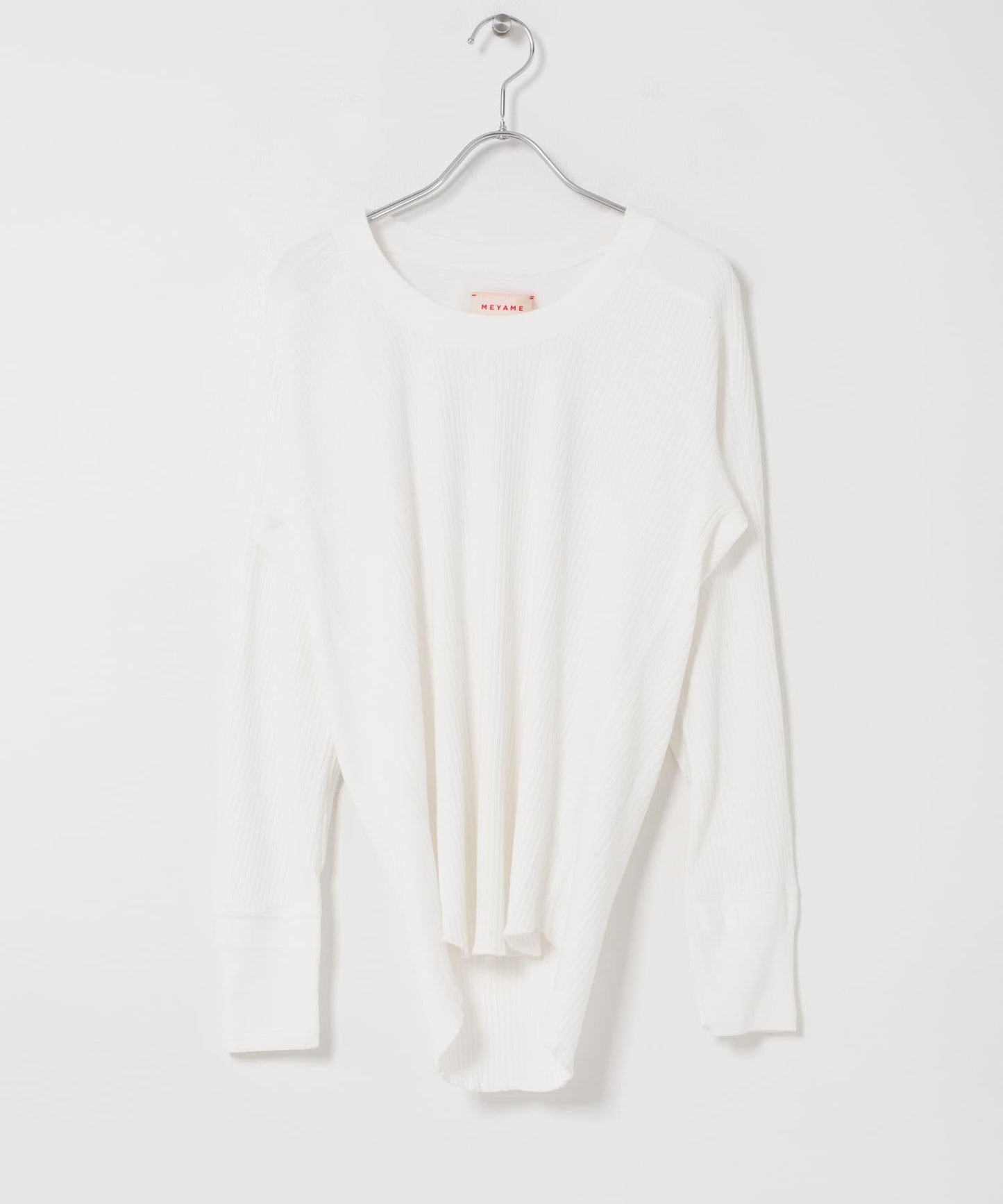 MEYAME OBLONG NECK RIB PULLOVER