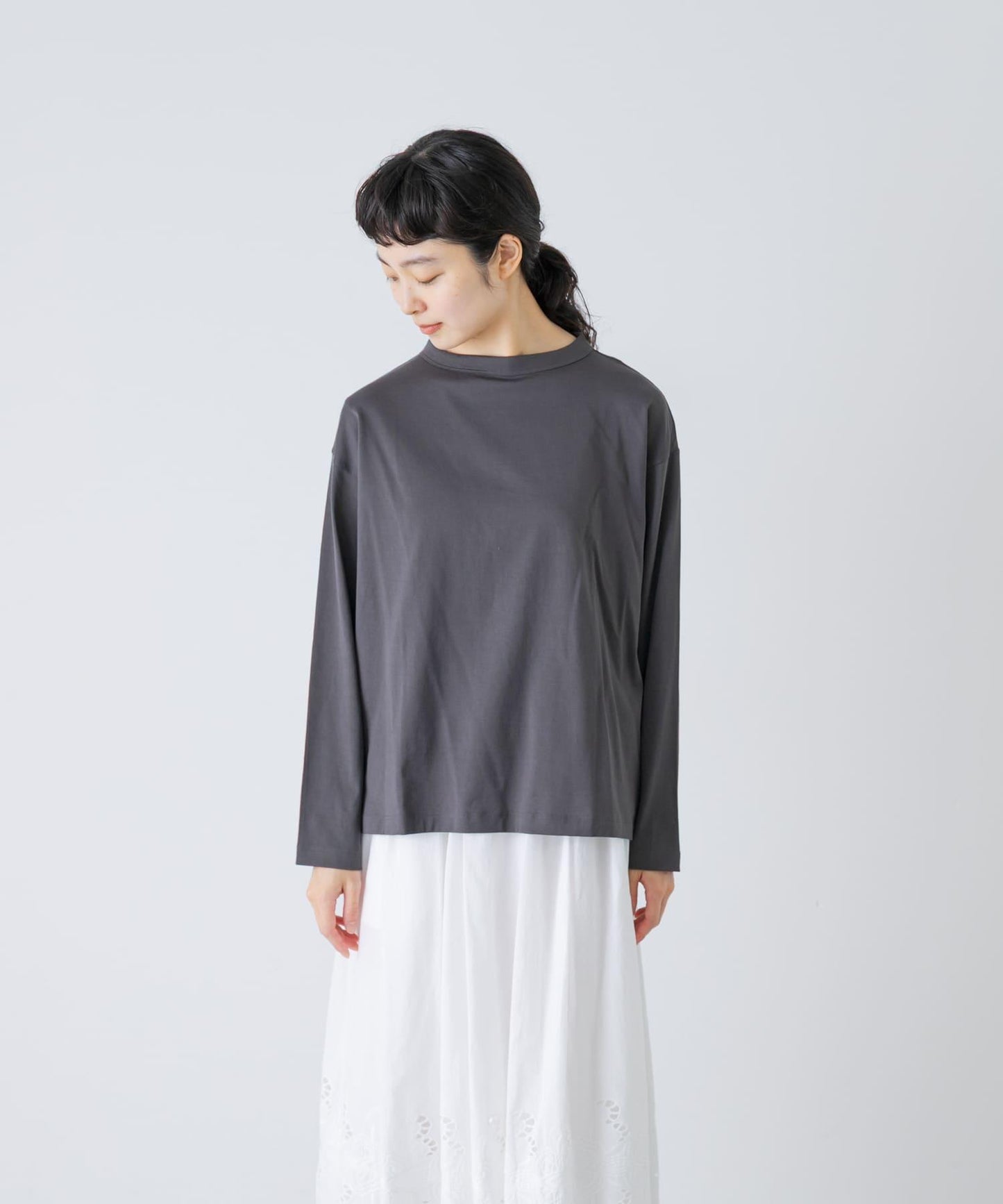handvaerk BOTTLE NECK LONG-SLEEVE T-SHIRT