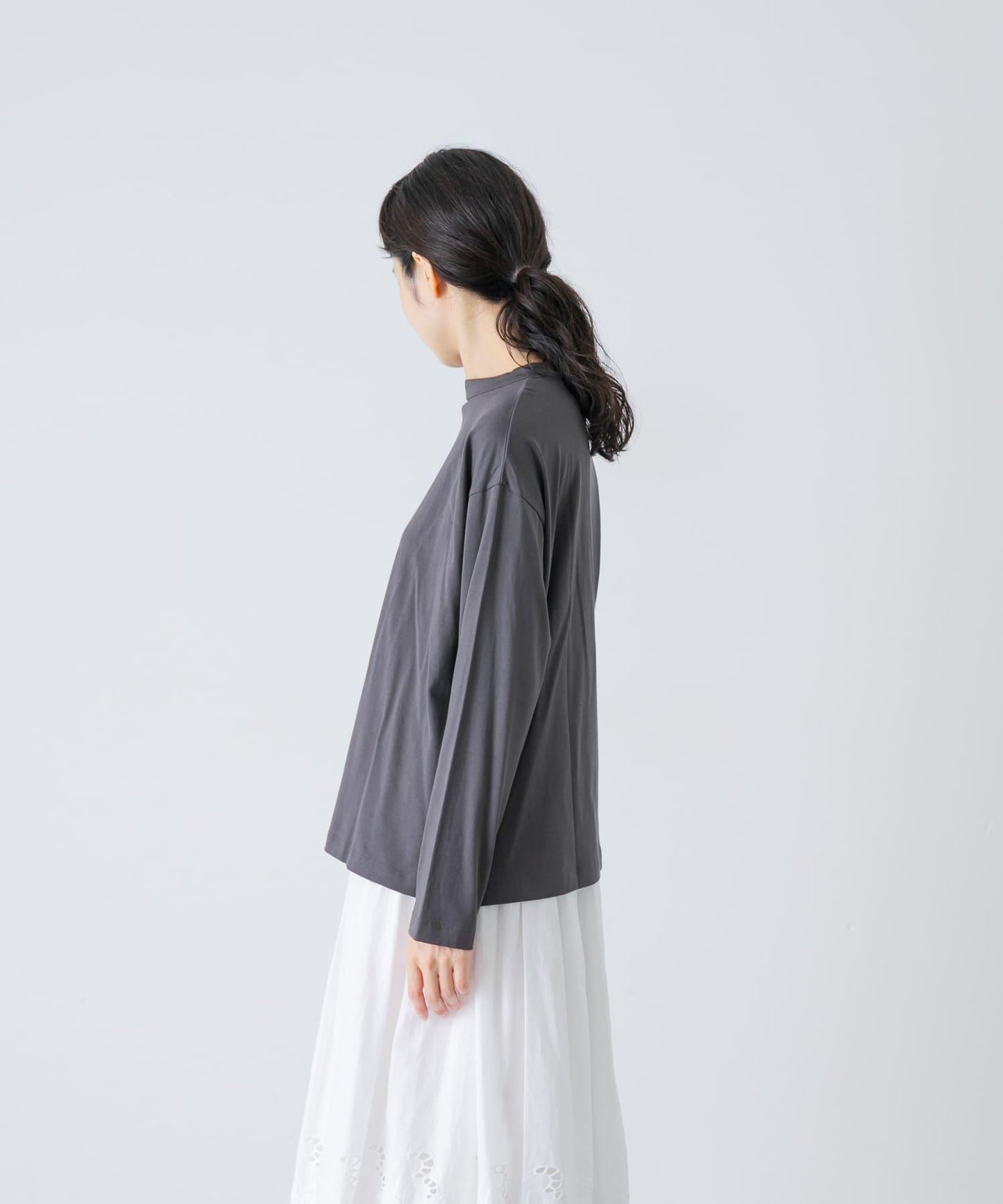 handvaerk BOTTLE NECK LONG-SLEEVE T-SHIRT