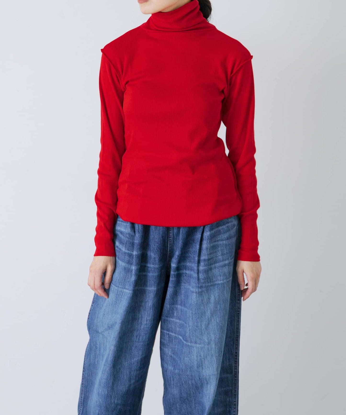 MEYAME SOFT RIB TURTLENECK
