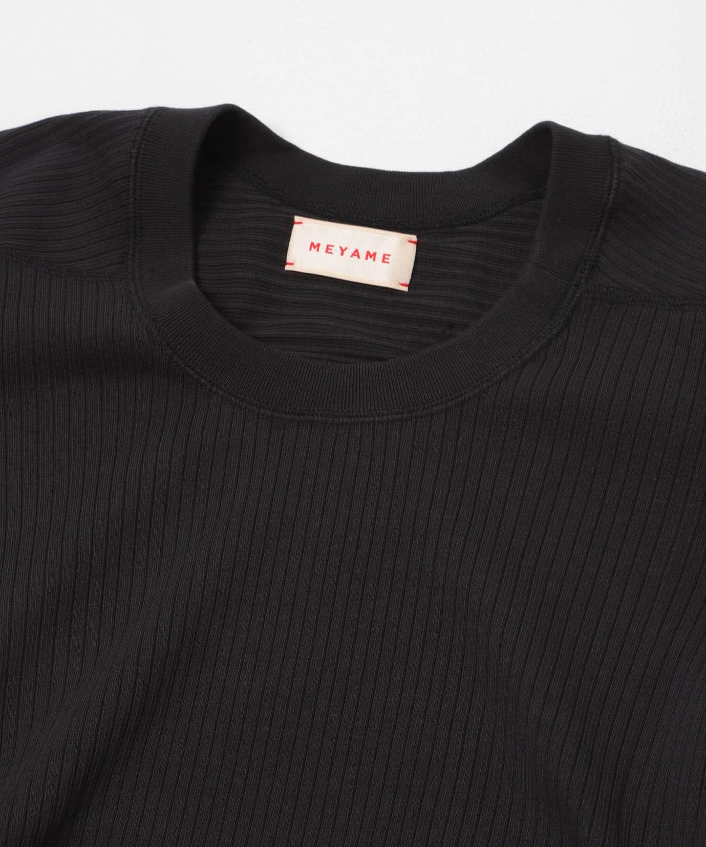 MEYAME OBLONG NECK RIB PULLOVER