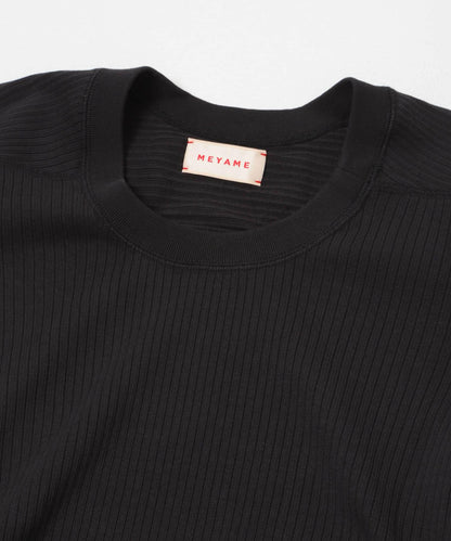MEYAME OBLONG NECK RIB PULLOVER