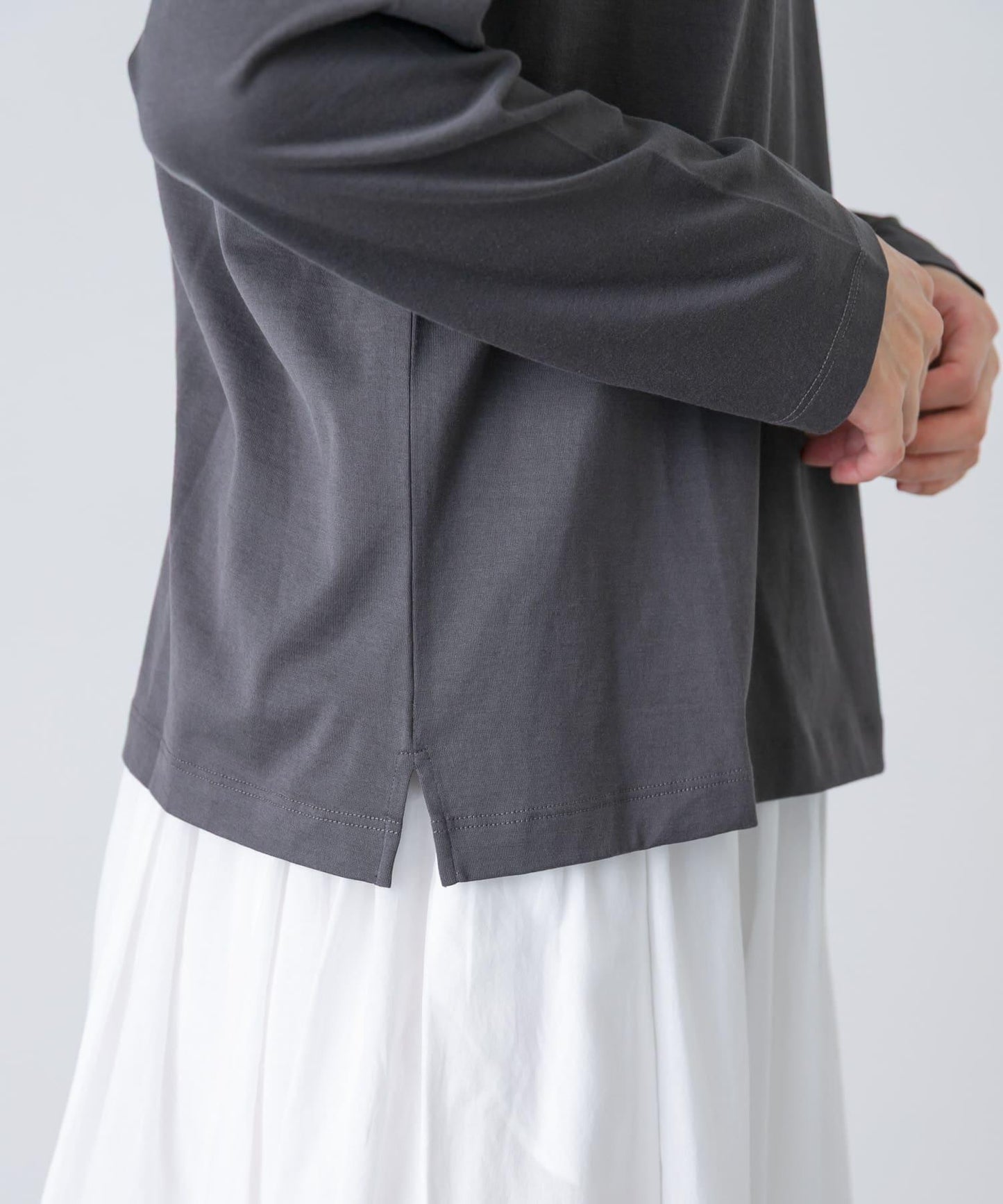 handvaerk BOTTLE NECK LONG-SLEEVE T-SHIRT