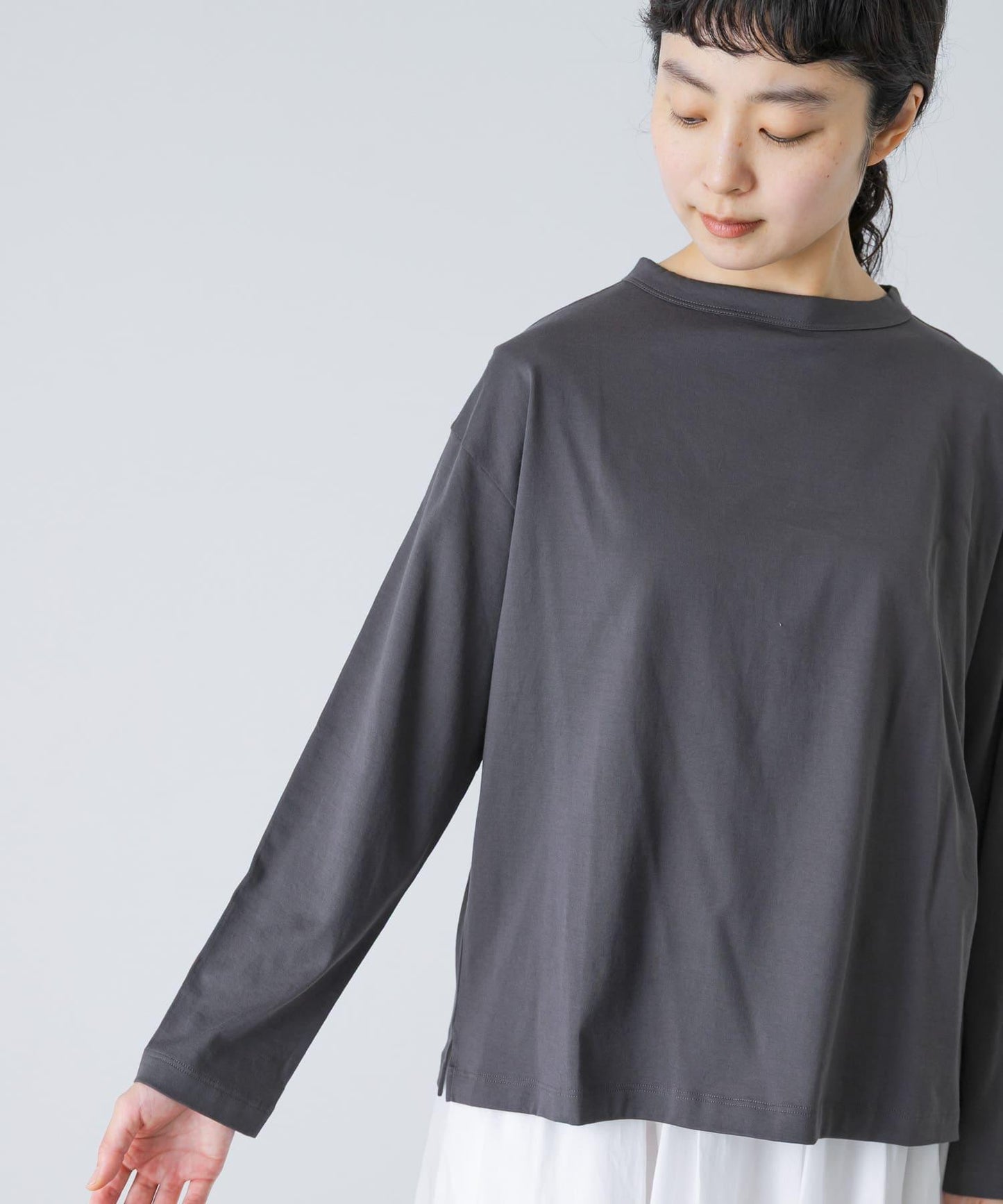 handvaerk BOTTLE NECK LONG-SLEEVE T-SHIRT