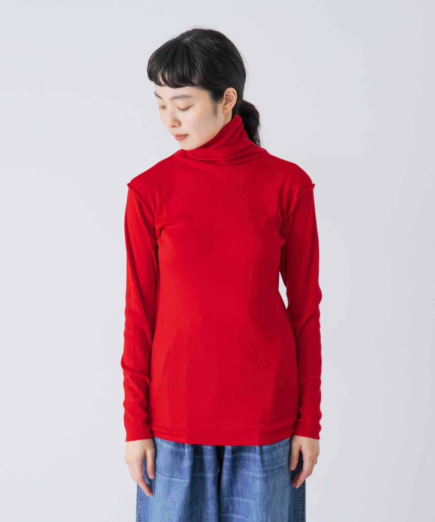 MEYAME SOFT RIB TURTLENECK