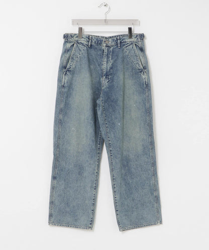 ULTERIOR FADED LIGHT DENIM WORK PANTS