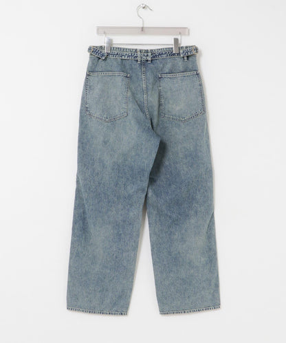 ULTERIOR FADED LIGHT DENIM WORK PANTS
