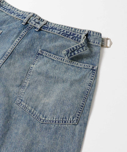 ULTERIOR FADED LIGHT DENIM WORK PANTS