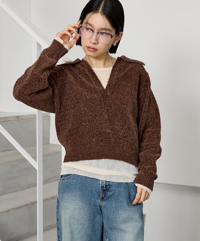 モール スキッパーニット