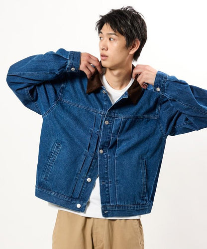 撞色牛仔夾克