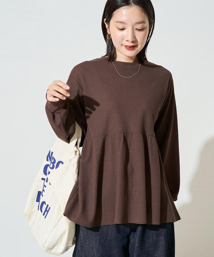 華夫格拼接上衣