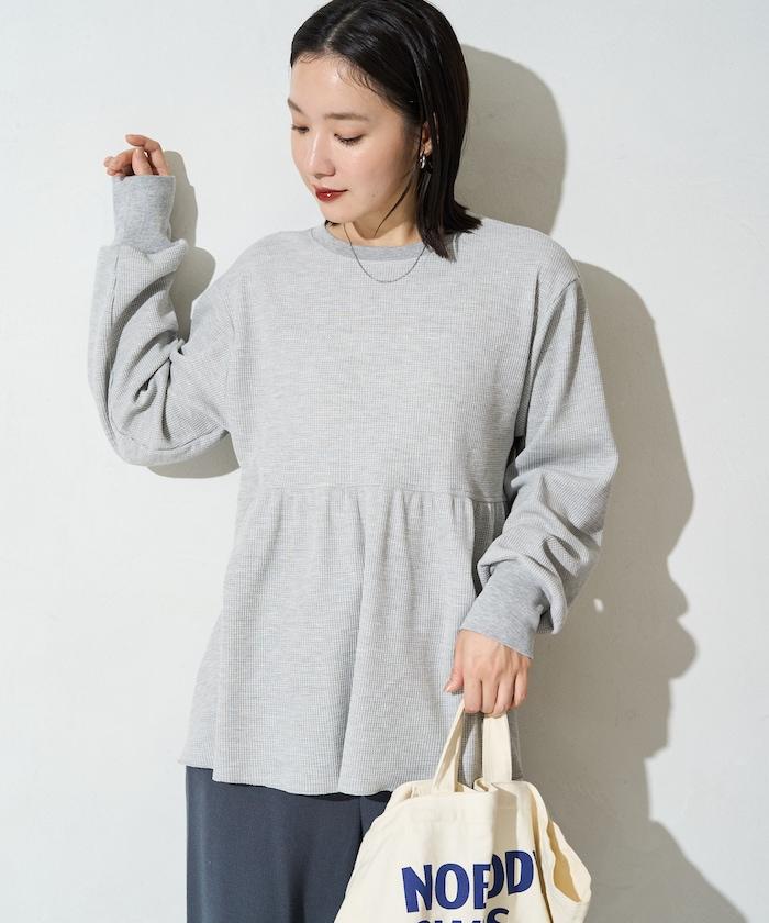 華夫格拼接上衣