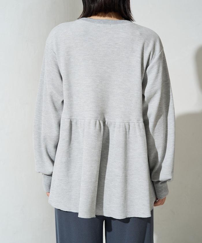 華夫格拼接上衣