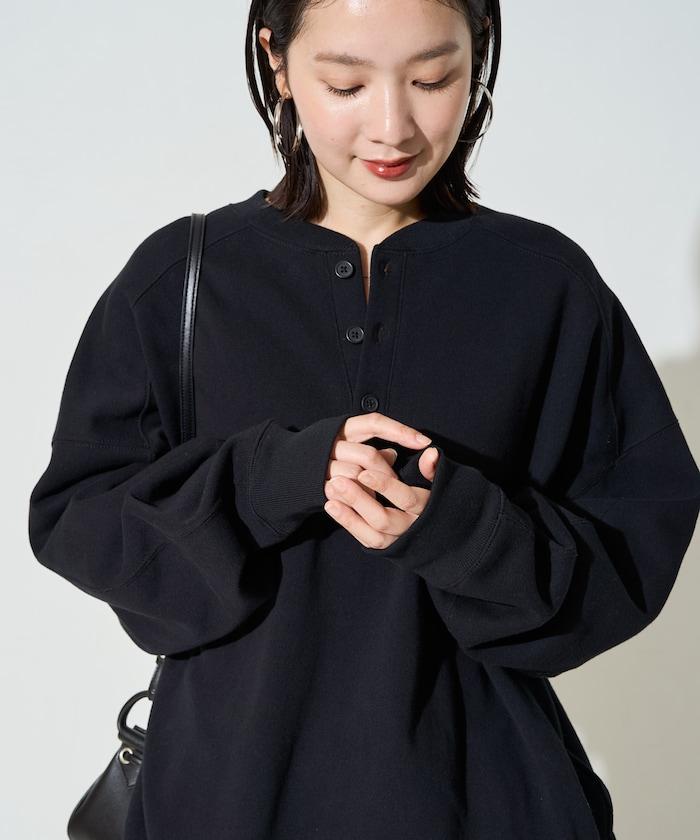 重磅 羅紋 針織 休閒套頭衫