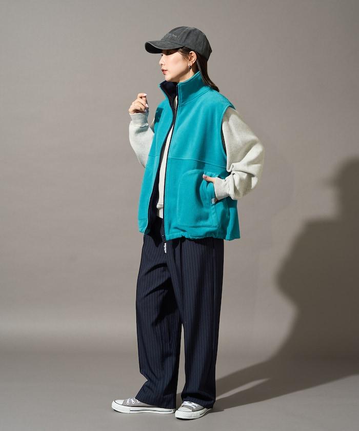 抓絨 連帽 寬鬆 馬甲