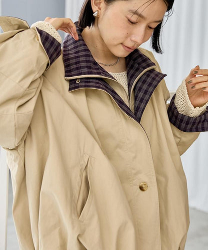 拼色雙領夾克
