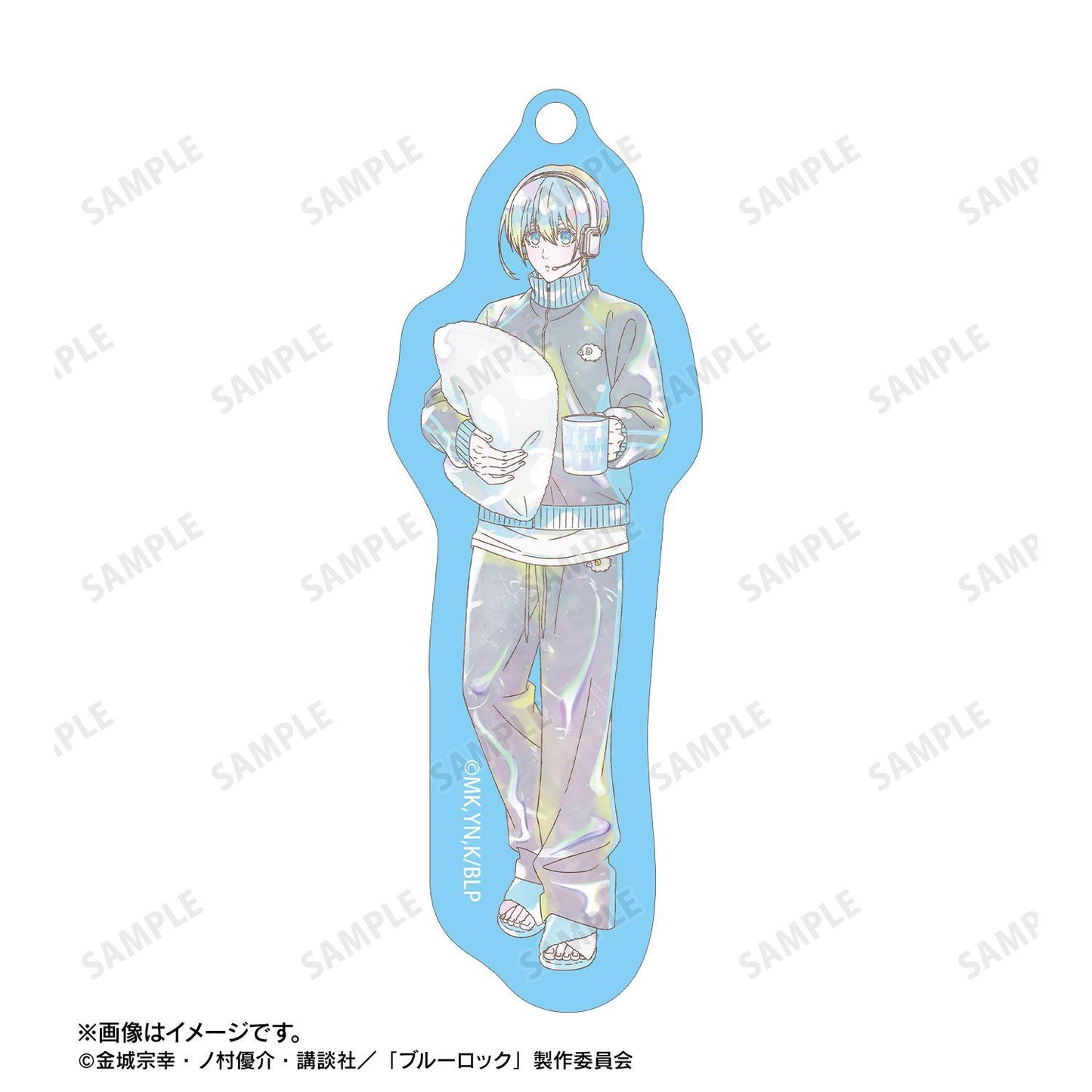 ブルーロック（藍色監獄） Ani-Art KAWAII label 氷織羊 晨間例行ver. 雙線大號亞克力鑰匙扣