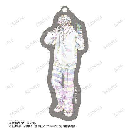 ブルーロック（藍色監獄） Ani-Art KAWAII label 凪誠士郎 描き下ろし モーニングルーティンver. 2連線大號亞克力鑰匙扣