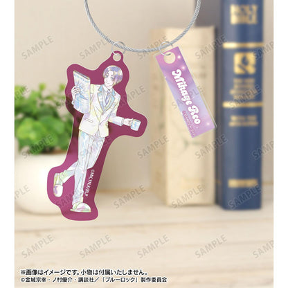 ブルーロック（藍色監獄） 描き下ろし 御影玲王 モーニングルーティンver. Ani-Art KAWAII label 2連線材BIG亞克力掛件