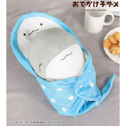 《小鯊魚去郊遊》_ベビー子ザメ 嬰兒包被毛絨玩具