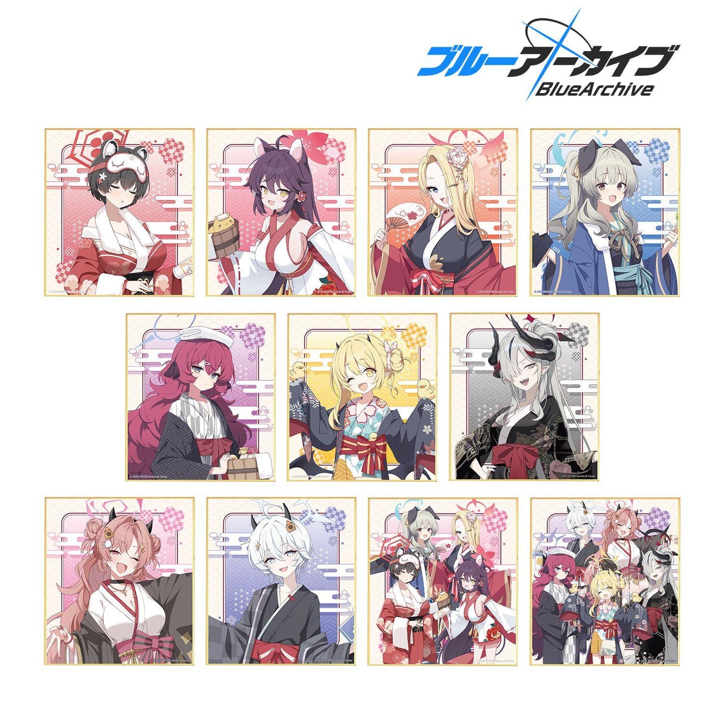 ブルーアーカイブ（蔚藍檔案） 迷你色紙 11包入