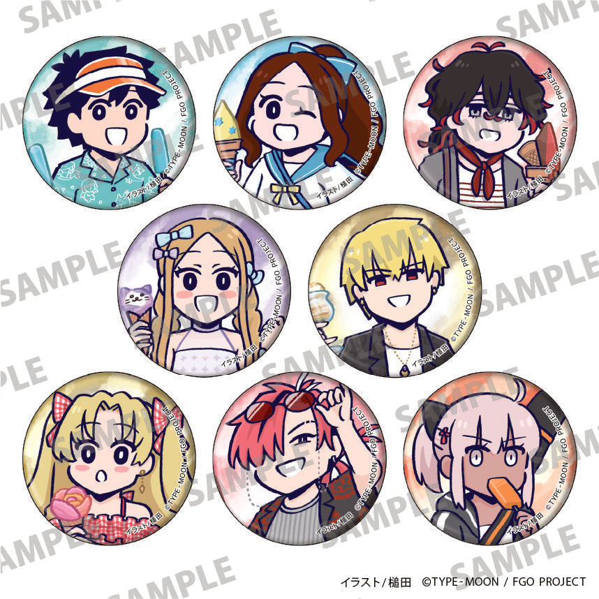 Fate/Grand Order（命運-冠位指定） 藤丸立香はわからない系列 缶バッジ 【コンプリートBOX／8個入り】