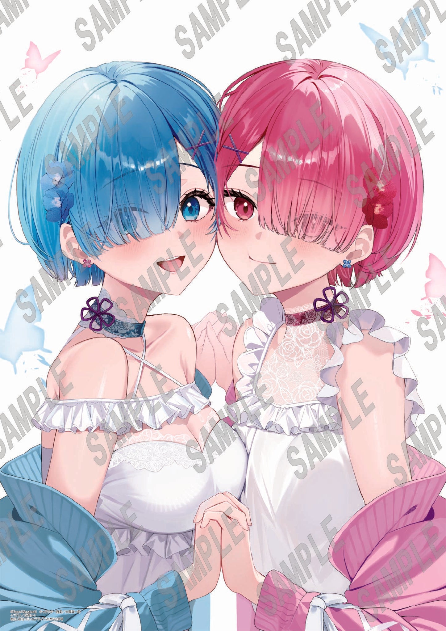 Re:ゼロから始める異世界生活（Re：從零開始的異世界生活） B2掛畫 ラム&レム 水瀬レイ(C108)