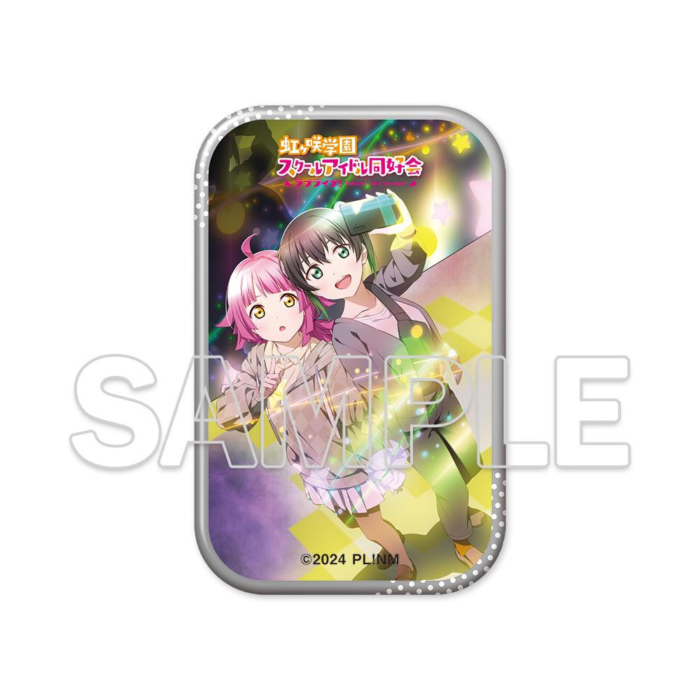 ラブライブ！虹ヶ咲學園スクールアイドル同好會（Love Live! 虹咲學園學園偶像同好會） 侑＆璃奈 方形徽章