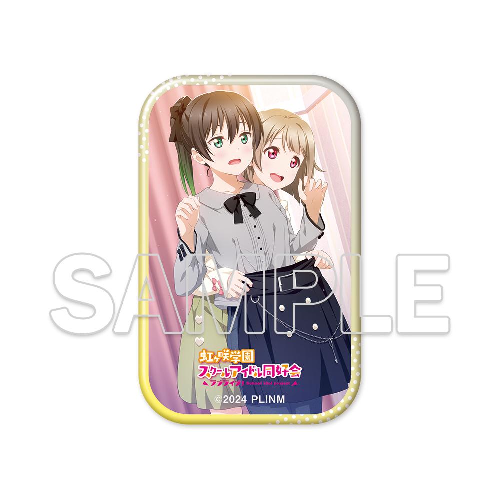 ラブライブ！虹ヶ咲學園スクールアイドル同好會（Love Live! 虹咲學園學園偶像同好會） 侑&かすみ 方形徽章