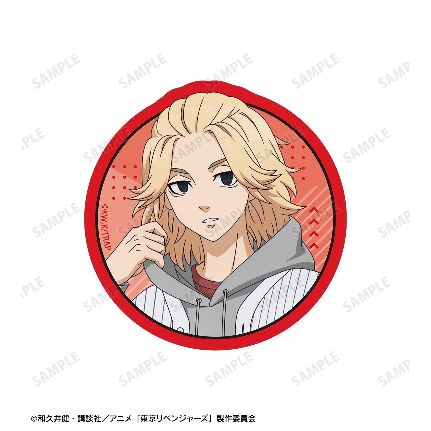 東京リベンジャーズ（東京復仇者） 描き下ろし 佐野萬次郎 棒球衫ver. 異形切割貼紙2枚裝
