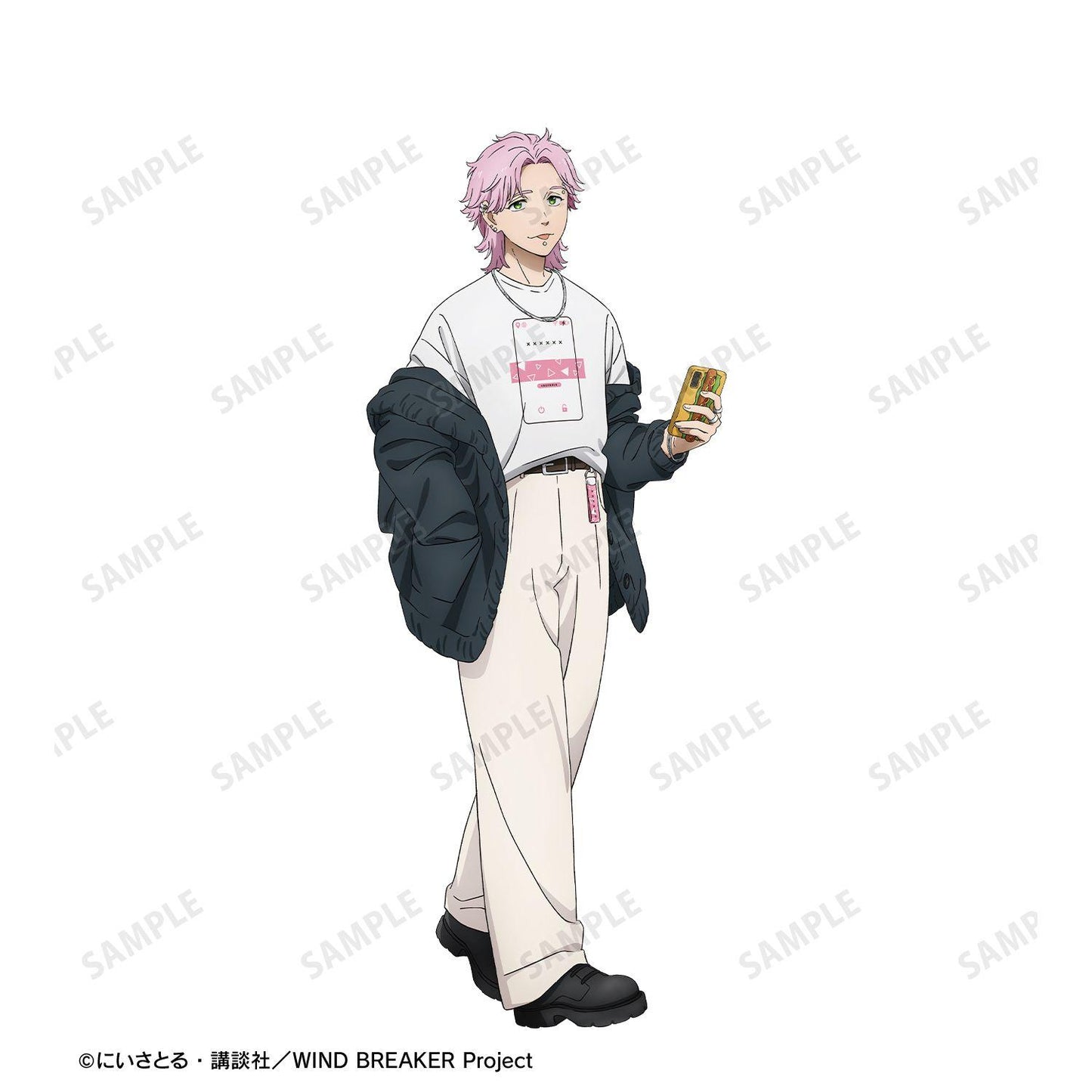防風少年（ぼうふうしょうねん） 描き下ろし 桐生三輝 夏服ver. 著用Tee ユニセックス M